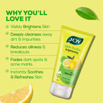 Buy Joy Skin Brightening Lemon Face Wash For Oily Skin (100 ml x 2) | Reduces Dark Spots, Removes Excess Oil & Dirt | Enriched with Natural Exfoliating Agents & Vitamin C - Pack of 2 - Purplle