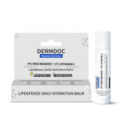 Buy DermDoc 2% Niacinamide + 2% Vitamin E Vanilla Lip Defense Lip Balm SPF 50 PA+++ | Hydrates, Repairs & Protects Dry, Chapped Lips | UV Defense + 4 Hr Water Resistance | Deep Moisturization Coconut & Almond Oil - 4 gm - Purplle