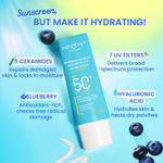 Buy Dot & Key Blueberry Hydrate Barrier Repair Sunscreen SPF 50+, PA++++ | 30 gm - Purplle