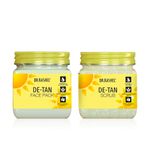 Buy Dr.Rashel Anti-Tanning De-Tan Face & Body Scrub + Face Pack Combo | Tan Removal & Brightening for All Skin Types | Deep Exfoliation, Nourishment & Even Skin Tone | Complete De-Tan Skincare Duo (380 ml + 380 ml) - Combo of 2 - Purplle