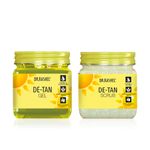 Buy Dr.Rashel Anti-Tanning De-Tan Face & Body Scrub + Gel Combo | Tan Removal & Brightening for All Skin Types | Deep Cleansing, Hydration & Even Skin Tone | Complete De-Tan Skincare Duo (380 ml + 380 ml) - Combo of 2 - Purplle