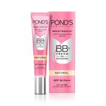 Buy Ponds BB+ Cream, Instant Spot Coverage + Light Make-up Glow, Natural 18 gm - Purplle