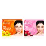Buy VLCC Skin Tightening Facial Kit + Skin Whitening Facial Kit Combo | Firming & Brightening Skincare for All Skin Types | Lifts, Tones & Revives Dull Skin for Youthful Radiance | Salon-Like Facial Duo (25 gm + 25 gm) - Combo of 2 - Purplle