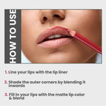 Buy Seven Seas HD Sharp Line Lip Liner - 01 Cool Drip (1.3 gm) | Matte Lip Liner | Transfer-proof | Long Lasting | Highly Pigmented - Purplle