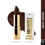 Buy Seven Seas HD Intense Matte Lipstick - 607 Dark Coffee (3.5 gm) | Long Lasting | Highly Pigmented | Non Transfer Lipstick for Women - Purplle