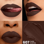 Buy Seven Seas HD Intense Matte Lipstick - 607 Dark Coffee (3.5 gm) | Long Lasting | Highly Pigmented | Non Transfer Lipstick for Women - Purplle