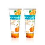 Buy Everyuth Naturals Natural Glow Orange Peel-Off Mask Pack of 2 | Enriched with Orange Peel Extracts for Deep Cleansing, Tan Removal & Instant Radiant Glow | Brightening Skincare Duo (90 gm x 2) - Purplle