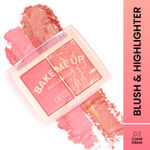 Buy Swiss Beauty Bake Me Up Blush & Highlighter | 2-In-1 Baked Formula - 12 gm, Coral Glaze - Purplle
