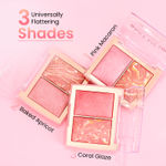 Buy Swiss Beauty Bake Me Up Blush & Highlighter | 2-In-1 Baked Formula - 12 gm, Coral Glaze - Purplle