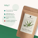 Buy Herbal Mitra Natural & Pure Aloe Vera Powder 100 gm For Hydrating Skin, Deep Cleansing | Vitamin E Reach|Paraben & Sulphate Free - Purplle