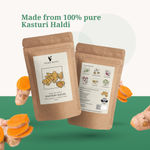 Buy Herbal Mitra Natural & Pure Kasturi Haldi Powder 100 gm | Wild Turmeric Powder | Ideal For Skin Brightening, Healthy Glowing Face, Shiny Skin Face Pack | Eco-Friendly Paper Pouch - Purplle