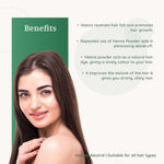 Buy Herbal Mitra Natural Henna Hair Colour Powder | Women & Men | For Shine & Nourish, Enriched Pure Heena | Paraben, Chemical & Sulphate Free | Eco-Friendly Paper Pouch (100 gm) - Purplle