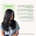 Buy Herbal Mitra Rosemary Water For Hair Growth | Mist Spray for Hair Fall Control, Glossy Shine Hair, Strengthens Hair | Pure & Natural, Alcohol Free | For All Hair Types | For Women & Men (200 ml) - Purplle