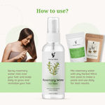 Buy Herbal Mitra Rosemary Water For Hair Growth | Mist Spray for Hair Fall Control, Glossy Shine Hair, Strengthens Hair | Pure & Natural, Alcohol Free | For All Hair Types | For Women & Men (200 ml) - Purplle