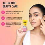 Buy RENEE Everyday CC + BB Hybrid Cream With SPF 20 | Corrects Redness, Blurs Pores, Refines Skin Tone, Hydrates Skin | With Hyaluronic Acid & Niacinamide | Lightweight, Buildable Coverage | 20 gm - Honey Drop - Purplle