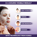 Buy Sanfe Next Day Glass Skin Mask | For deep hydration, firming, pore minimizing, detan & radiance | Turns Transparent, contains hydrolyzed collagen, vitamin C & niacinamide | For all skin type - 1 mask (1 pc) - Purplle