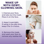 Buy Sanfe Next Day Glass Skin Mask | For deep hydration, firming, pore minimizing, detan & radiance | Turns Transparent, contains hydrolyzed collagen, vitamin C & niacinamide | For all skin type - 1 mask (1 pc) - Purplle