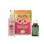 Buy Alps Goodness Hairfall Prevention Kit | Hibiscus & Methi Powder (50 gm) | Rosemary Essential Oil (30 ml) | Pure Rose Water Spray (100 ml) Combo of 3 - Purplle