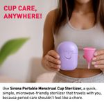 Buy Sirona Reusable & Portable Menstrual Cup Sterilizer, Microwave-Safe, Quick & Safe Cup Sterilization 1 Pc - Purplle