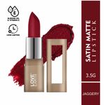 Buy Love Earth Satin Matte Lipstick - Jaggery 3.5 gm - Purplle
