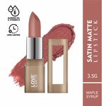 Buy Love Earth Satin Matte Lipstick - Maple Syrup 3.5 gm - Purplle
