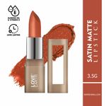 Buy Love Earth Satin Matte Lipstick - Marshmallow 3.5 gm - Purplle