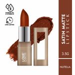 Buy Love Earth Satin Matte Lipstick - Nutella 3.5 gm - Purplle