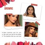 Buy Love Earth Liquid Mousse Lipstick Browns- Pack Of 3, 6 ml - Purplle