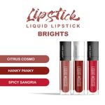Buy Love Earth Liquid Mousse Lipstick Brights- Pack Of 3, 6 ml - Purplle