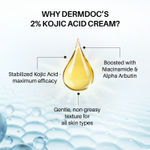 Buy DERMDOC Combo Kit 2% Kojic Acid Glow Fusion Formula Night Cream (50 gm * Pack of 2) | Skin Brightening I Targets Pigmentation I With Niacinamide & Alpha Arbutin Brightening - Purplle