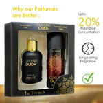 Buy La French Luxure Oudh Perfume & Deodorant Gift Set (100 ml + 150 ml) – Unisex Long-Lasting Luxury Fragrance Set Pack of 2 - Purplle