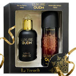 Buy La French Luxure Oudh Perfume & Deodorant Gift Set (100 ml + 150 ml) – Unisex Long-Lasting Luxury Fragrance Set Pack of 2 - Purplle