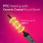 Buy AGARO HC8001 Hair Curler With 10MM Barrel, Rod, Tong, Chopstick Hair Curler, Ceramic Coated Plates, Cool Touch Tip, Fast Heating, For Women, Maggie Curl, Hair Curling, Styling, Grey & Black - 1 pc - Purplle