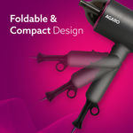 Buy AGARO HD-1214 Premium Hair Dryer with 1400 Watts Motor, 3 Temperature Settings & Cool Shot Button- Black - 1 pc - Purplle