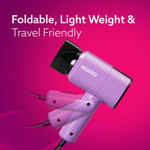 Buy AGARO HD-1211 Hair Dryer 1100 Watts, 2 Heat Speed and Cool Mode, Foldable (Compact in Size), Purple - 1 pc - Purplle