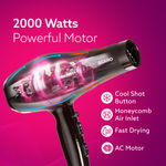 Buy AGARO HD-1120 2000W AC Professional Hair Dryer with Comb, Concentrator & Diffuser Nozzles, Hot & Cold Air, 2 Speed & 3 Temperature Settings with Cool Shot, Hair Dryer & Blower for Men & Women - 1 pc - Purplle