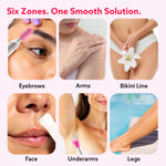 Buy AGARO Rechargeable 3-in-1 Multi Trimmer For Women, Multipurpose Hair Remover for Women, Face, Leg, Eyebrow, Underarms, Bikini Trimmer, 90 minutes Runtime, White - 1 pc - Purplle