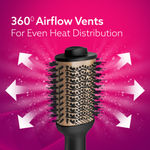 Buy AGARO HV2179 Hot Air Brush for Hair, Blow Dryer Brush, Volumizer & Styler, 360° Airflow Vent, Oval Barrel for Hair Volume, Charcoal Bristles, Ceramic Coating Brushing Head, 1200W, Gold & Black - 1 pc - Purplle