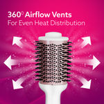 Buy AGARO HV2179 Hot Air Brush for Hair, Hair Blow Dryer Brush, Volumizer & Styler, 360° Airflow Vent, Oval Barrel for Hair Volume, Charcoal Bristles, Ceramic Tourmaline Coating Brush Head, 1200W, White - 1 pc - Purplle