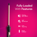 Buy AGARO HC9007 Hair Curler With 7 MM Barrel, Rod, Tong, Chopstick Rectangular Hair Curler, Ceramic Coated Plates, Cool Touch Tip, Fast Heating, For Men Women, Maggie Curl, Styling, Rose Gold & Black - 1 pc - Purplle