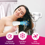 Buy AGARO HD1417 Wall Mounted Hair Dryer 1400W, Electric Wall Mount Hair Dryer, Hotel, Bathroom, Household, Wall Hanging Dryer, White - 1 pc - Purplle