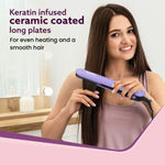 Buy AGARO Hair Straightener, Keratin Infused Ceramic Coated Plates, Fast Heating, PTC Heating, Hair Straightening, Hair Styling For Women, Blue, HS1917 - 1 pc - Purplle