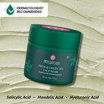 Buy MINATURE Neem & Green Tea Clarifying Ready-to-Use Clay Mask for Balanced, Smooth, and Naturally Refreshed Skin – 50 gm | With Salicylic Acid, Mandelic Acid, Hyaluronic Acid, Green Tea, Tea Tree & Neem Extracts – Dermatologically Tested Face Mask - Purplle
