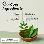 Buy MINATURE Neem & Green Tea Clarifying Ready-to-Use Clay Mask for Balanced, Smooth, and Naturally Refreshed Skin – 50 gm | With Salicylic Acid, Mandelic Acid, Hyaluronic Acid, Green Tea, Tea Tree & Neem Extracts – Dermatologically Tested Face Mask - Purplle