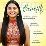 Buy MINATURE Ubtan Luxe – Bridal Glow Face Pack Powder | Natural Radiance, Even Tone & Hydration with Ubtan, Niacinamide, Vitamin C & Hyaluronic Acid (100 gm) - Purplle