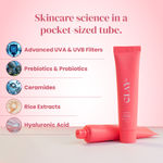 Buy Clayco Sunglaze Sunscreen SPF 50+ PA ++++ with Probiotic & Ceramides | 10 ml - Purplle