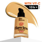 Buy Blue Heaven Flawless Foundation for women with SPF | Long Lasting Upto 10hr stay | Buildable Coverage with Matte Finish | Lightweight | Easy To Blend | With Vitamin C & Niacinamide | 02 Golden Natural, 30 ml - Purplle