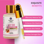 Buy Ayouthveda D-Tan Face Serum with Saffron & Papaya for Reducing Tan Net qty.- 30 ml - Purplle