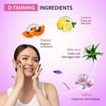 Buy Ayouthveda D-Tan Face Serum with Saffron & Papaya for Reducing Tan Net qty.- 30 ml - Purplle