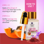 Buy Ayouthveda D-Tan Face Serum with Saffron & Papaya for Reducing Tan Net qty.- 30 ml - Purplle